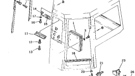 Крышка 195-Z11-1830 Komatsu