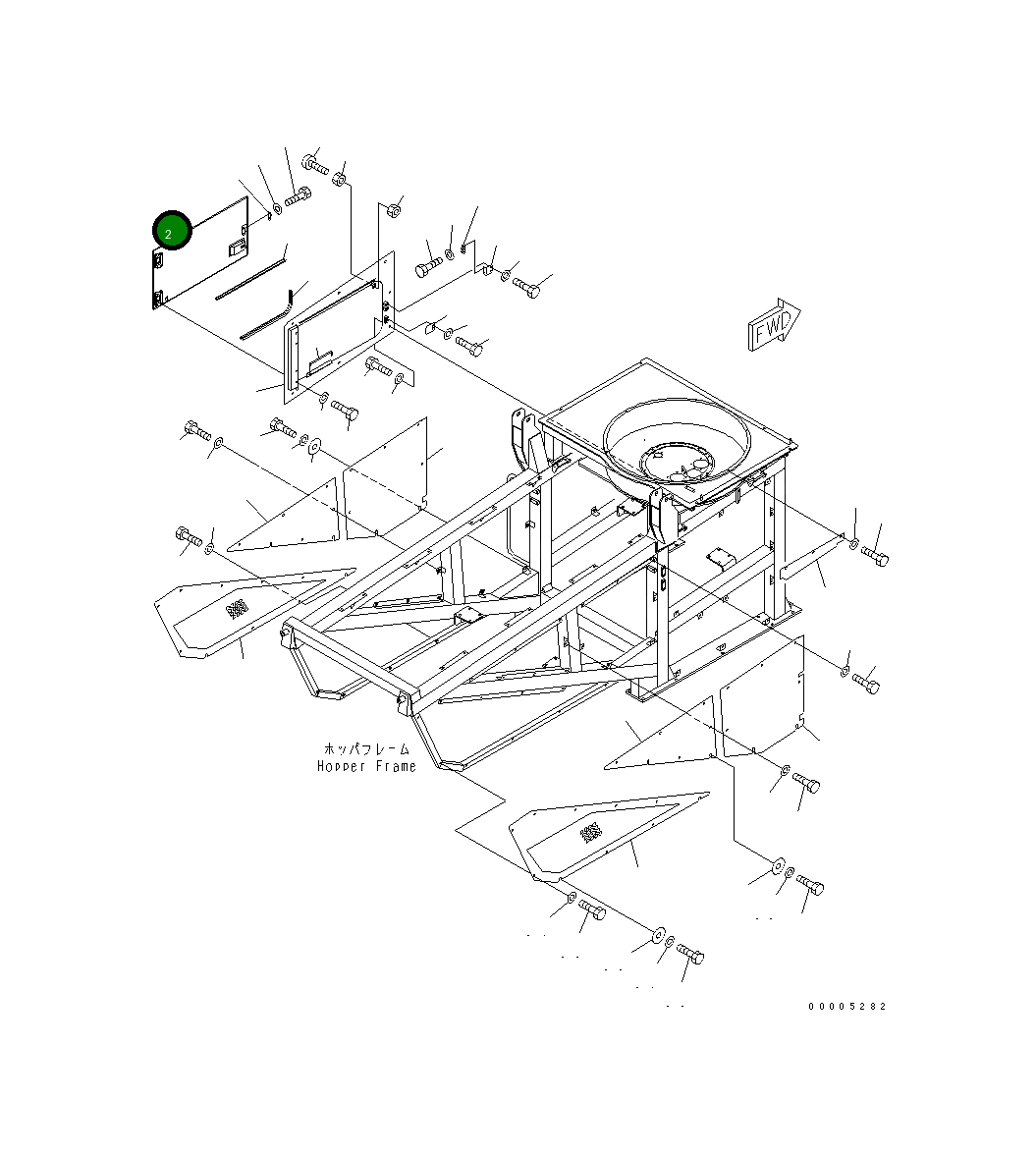 Крышка 8255-54-4551  Komatsu