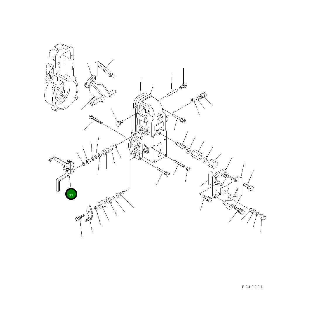 Рычаг DK154343-5020 Komatsu