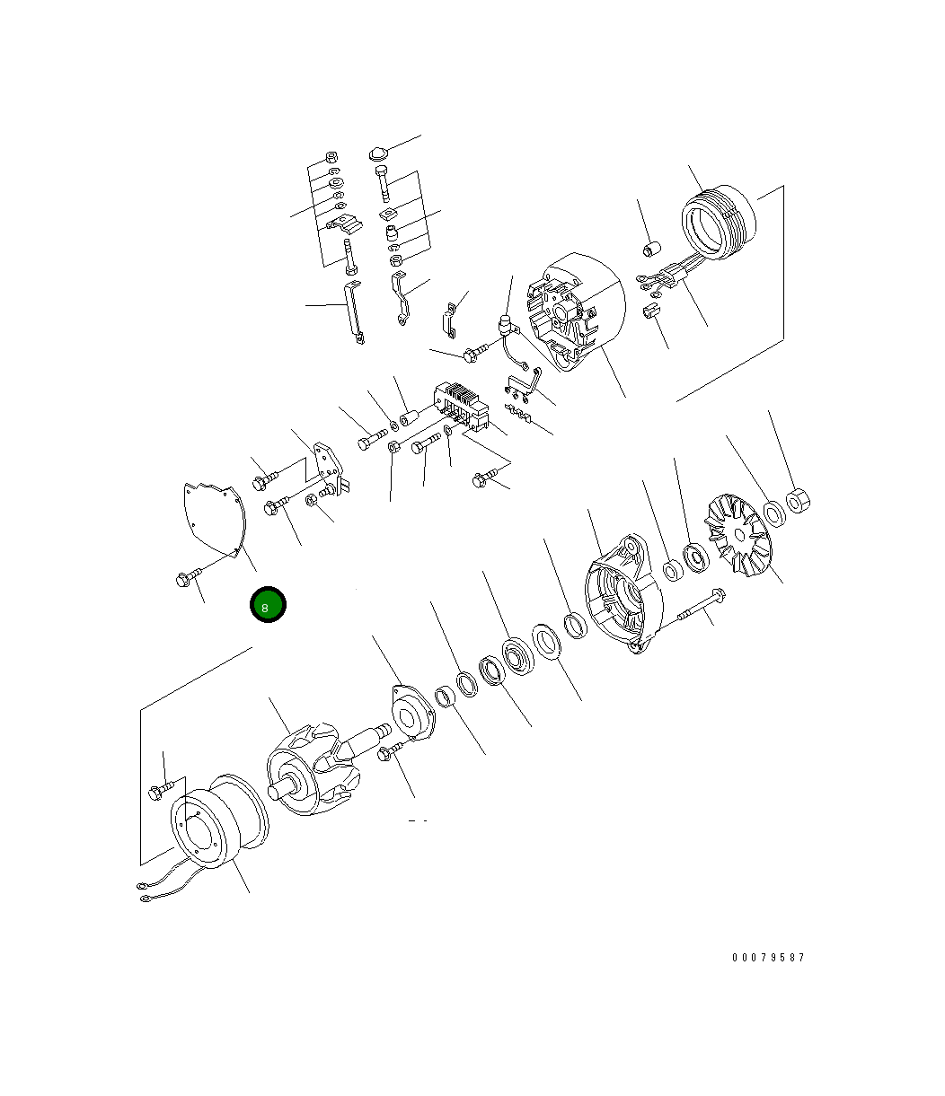 Крышка,END 1268 352 H1 Komatsu