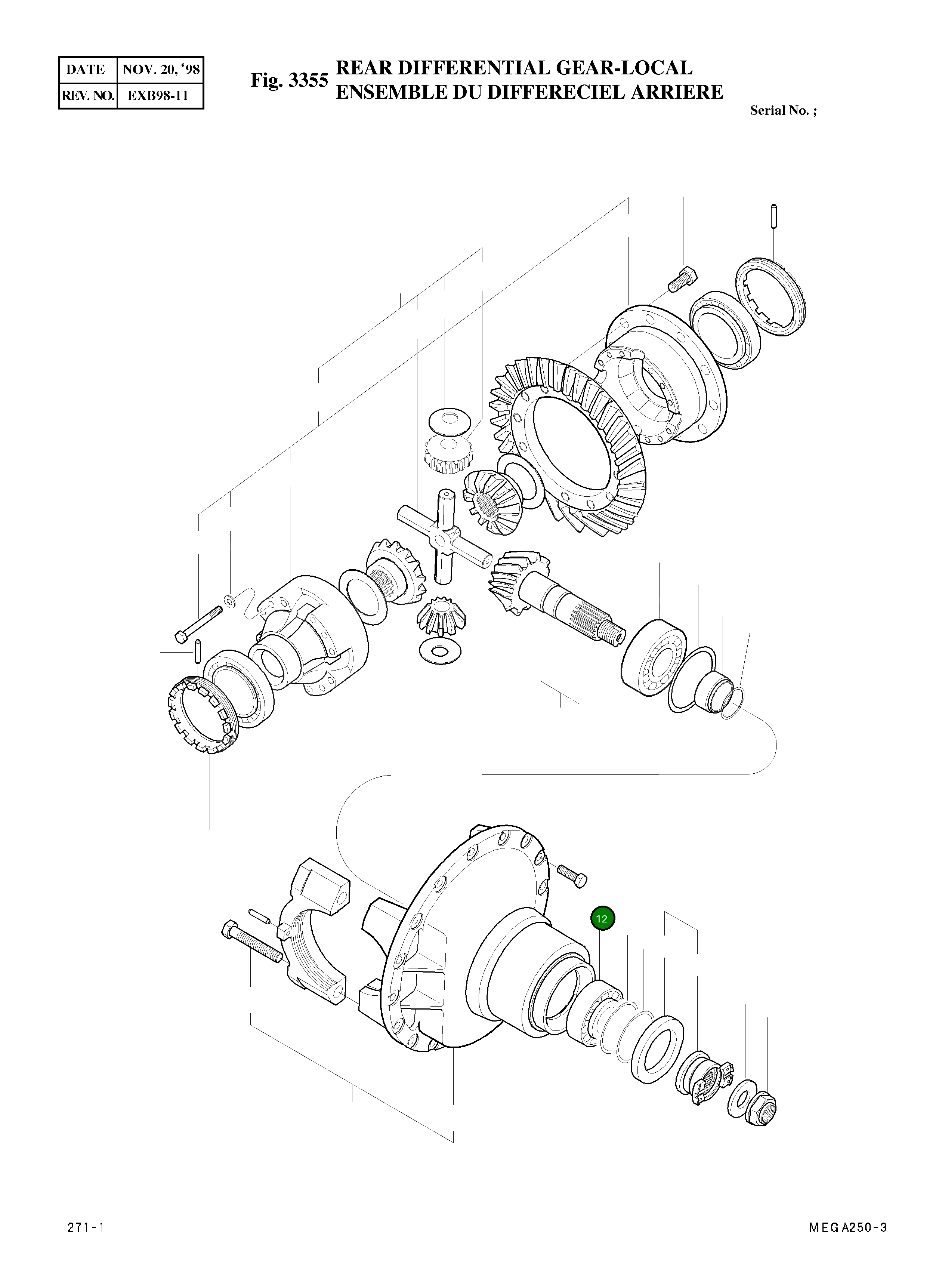 Подшипник 4109-7025 Komatsu