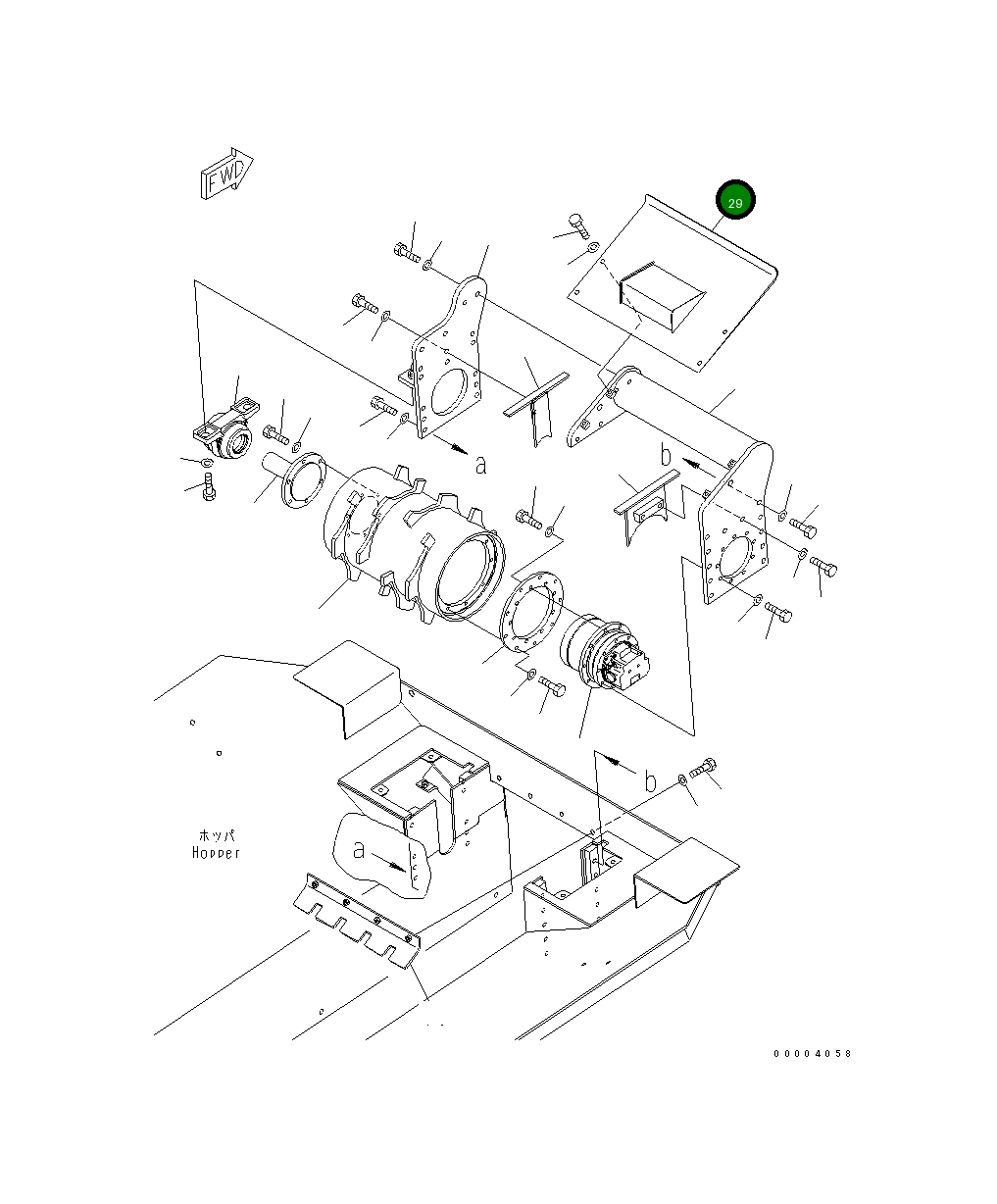 Крышка 8255-71-4441  Komatsu
