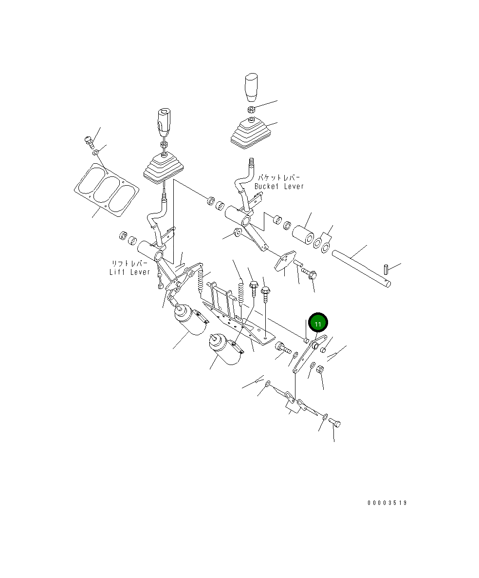 Рычаг 425-43-18291 Komatsu