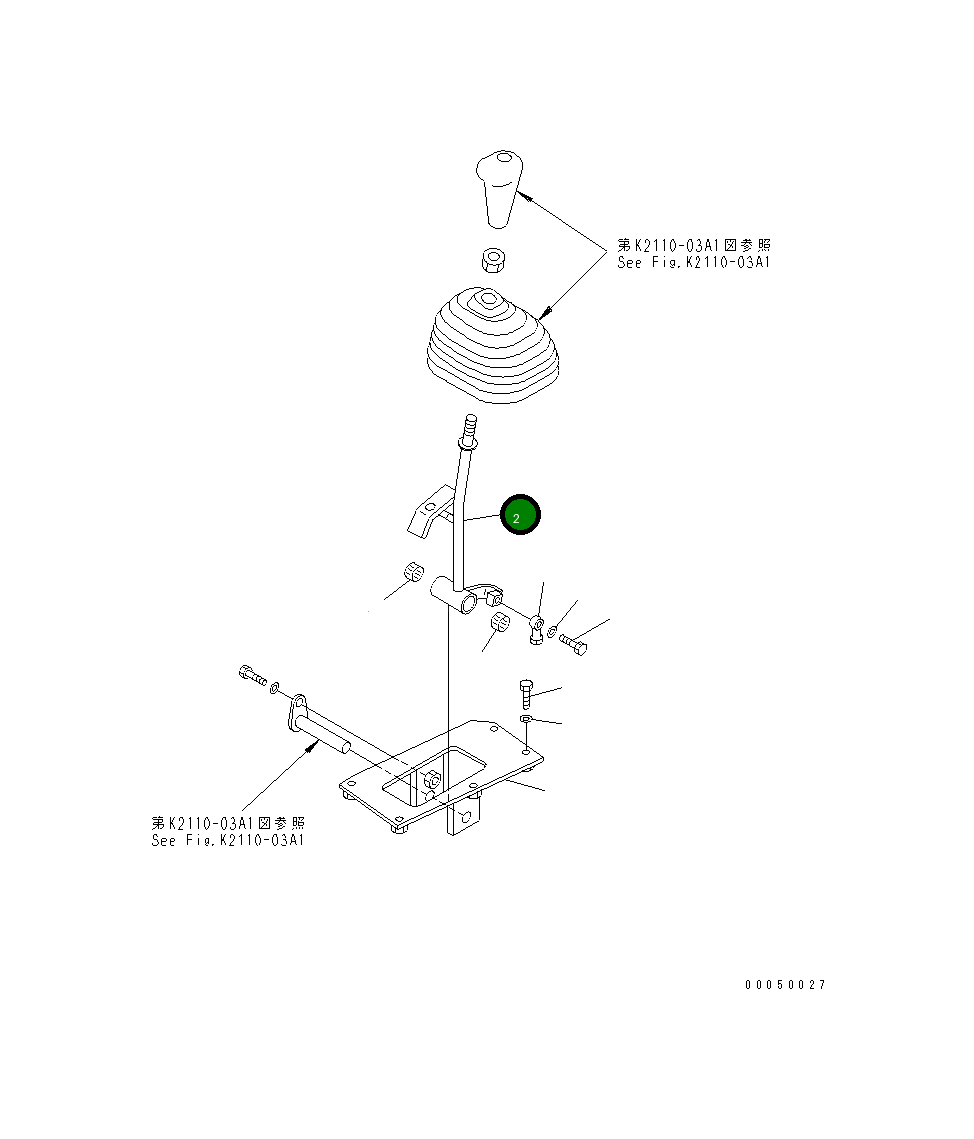 Рычаг 134-43-61491 Komatsu