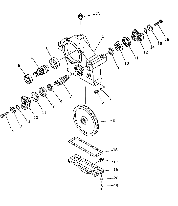 Вал 21E-14-11150 Komatsu
