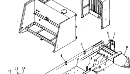 Сварной ящик аккумулятора 232-971-5710 Komatsu