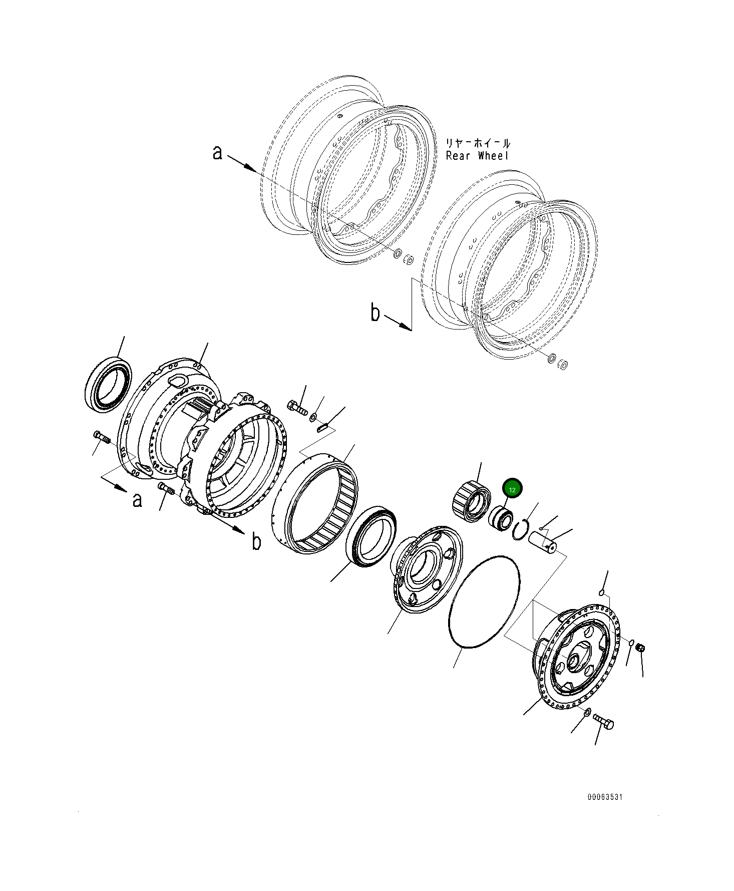 Подшипник 561-22-72520 Komatsu