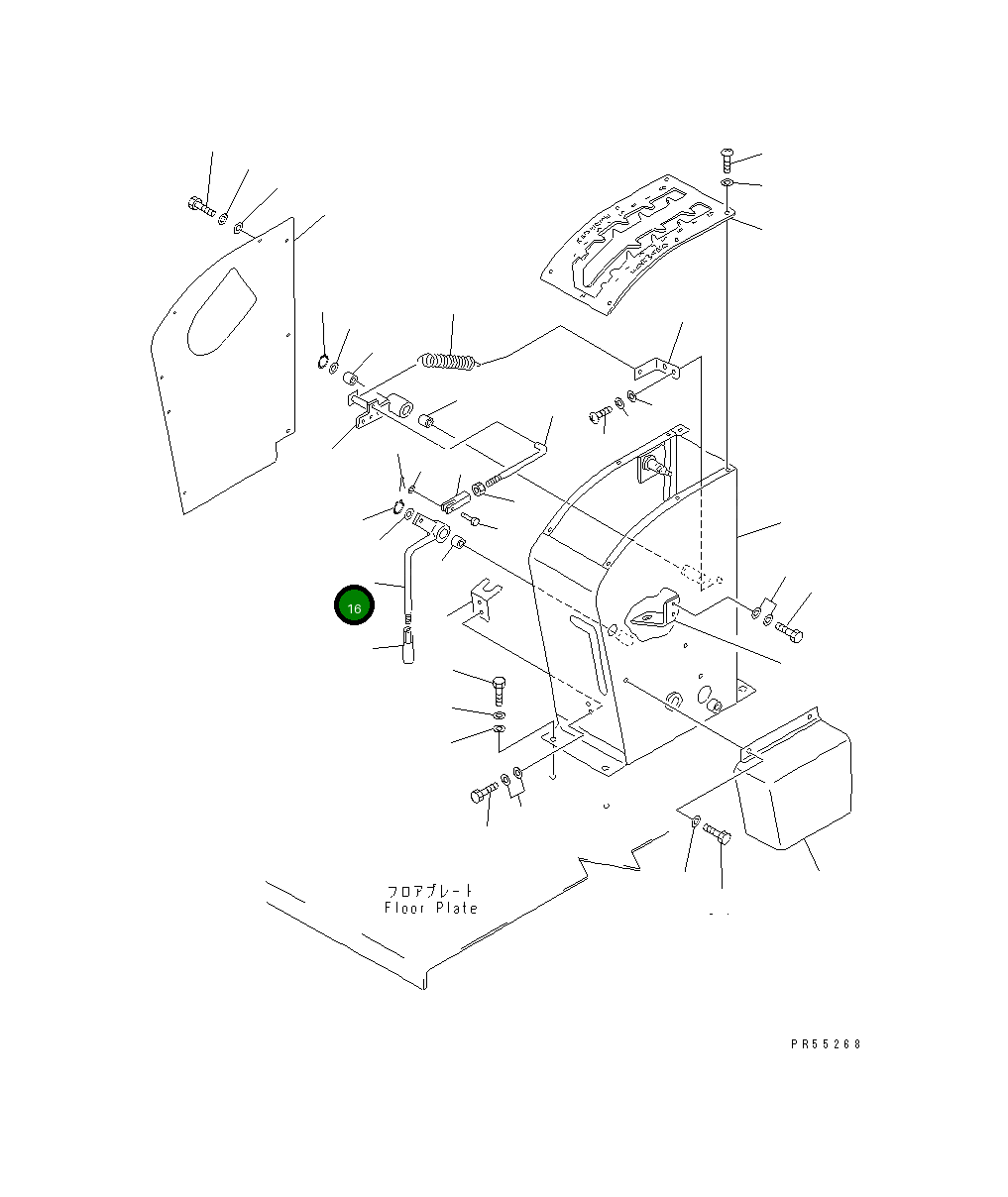 Рычаг 234-45-31220 Komatsu