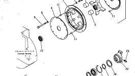 Крышка 566-01-12115  Komatsu