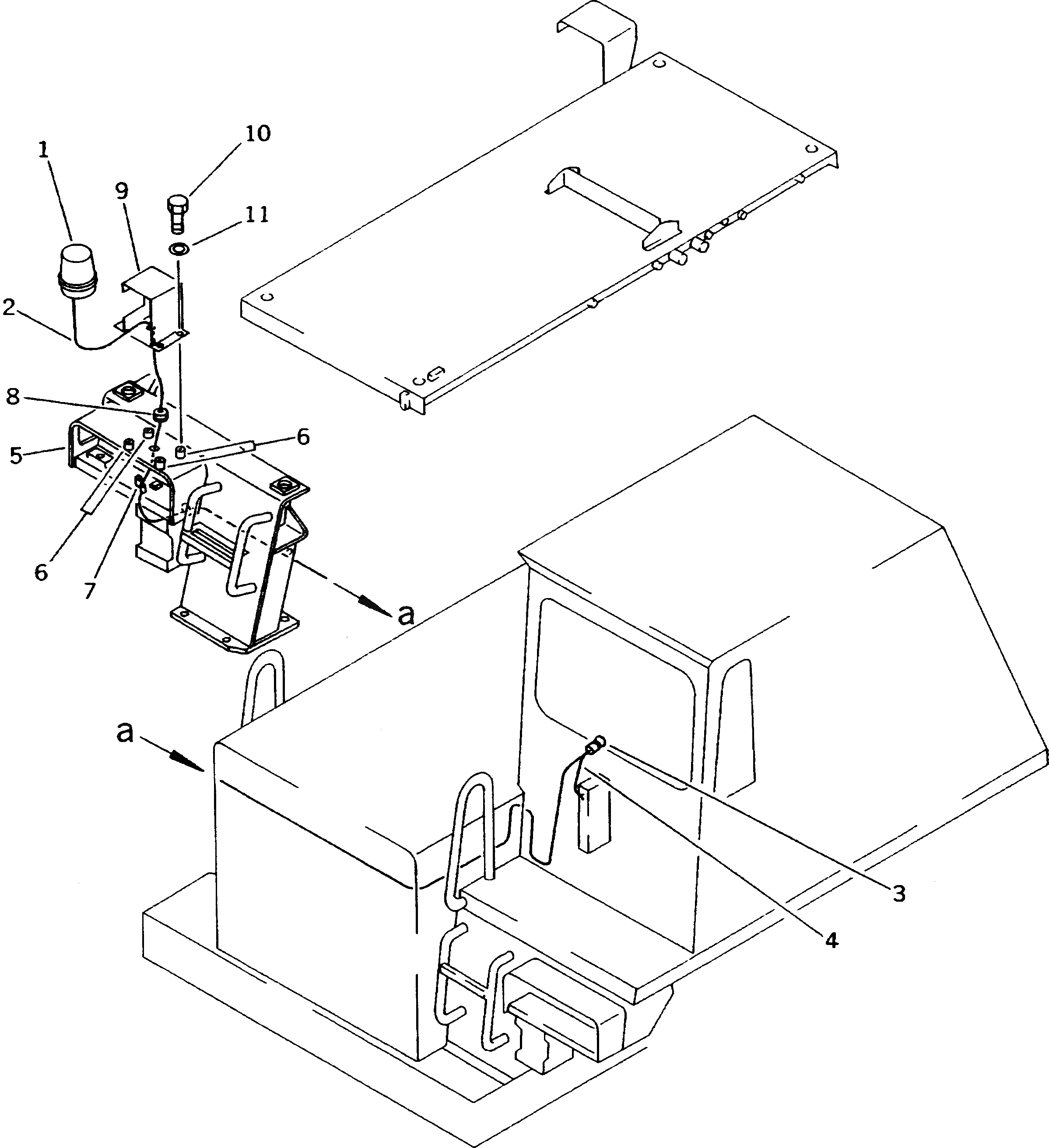 Крышка 567-85-41110  Komatsu