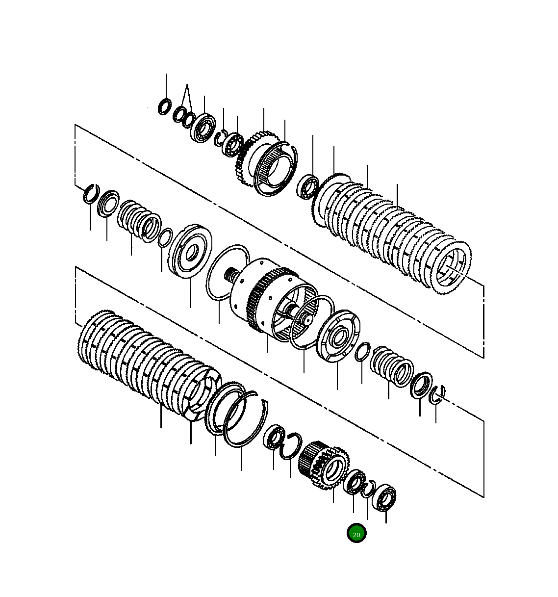 Подшипник 1244 210 H1 Komatsu