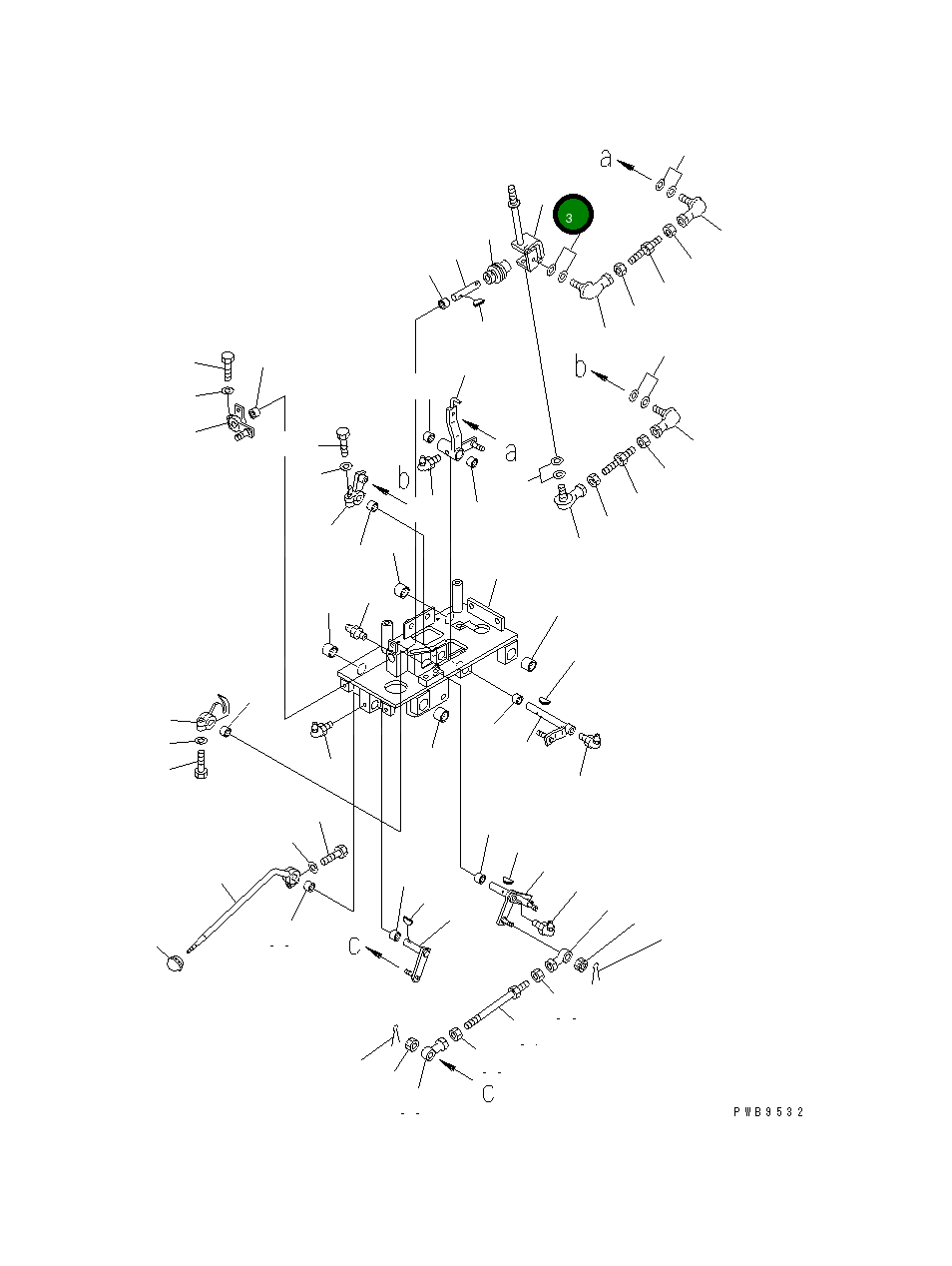 Рычаг 198-43-51540 Komatsu