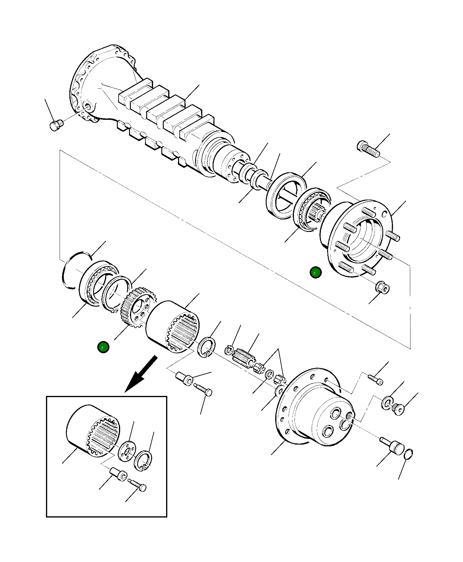 Подшипник HU0510380 Komatsu