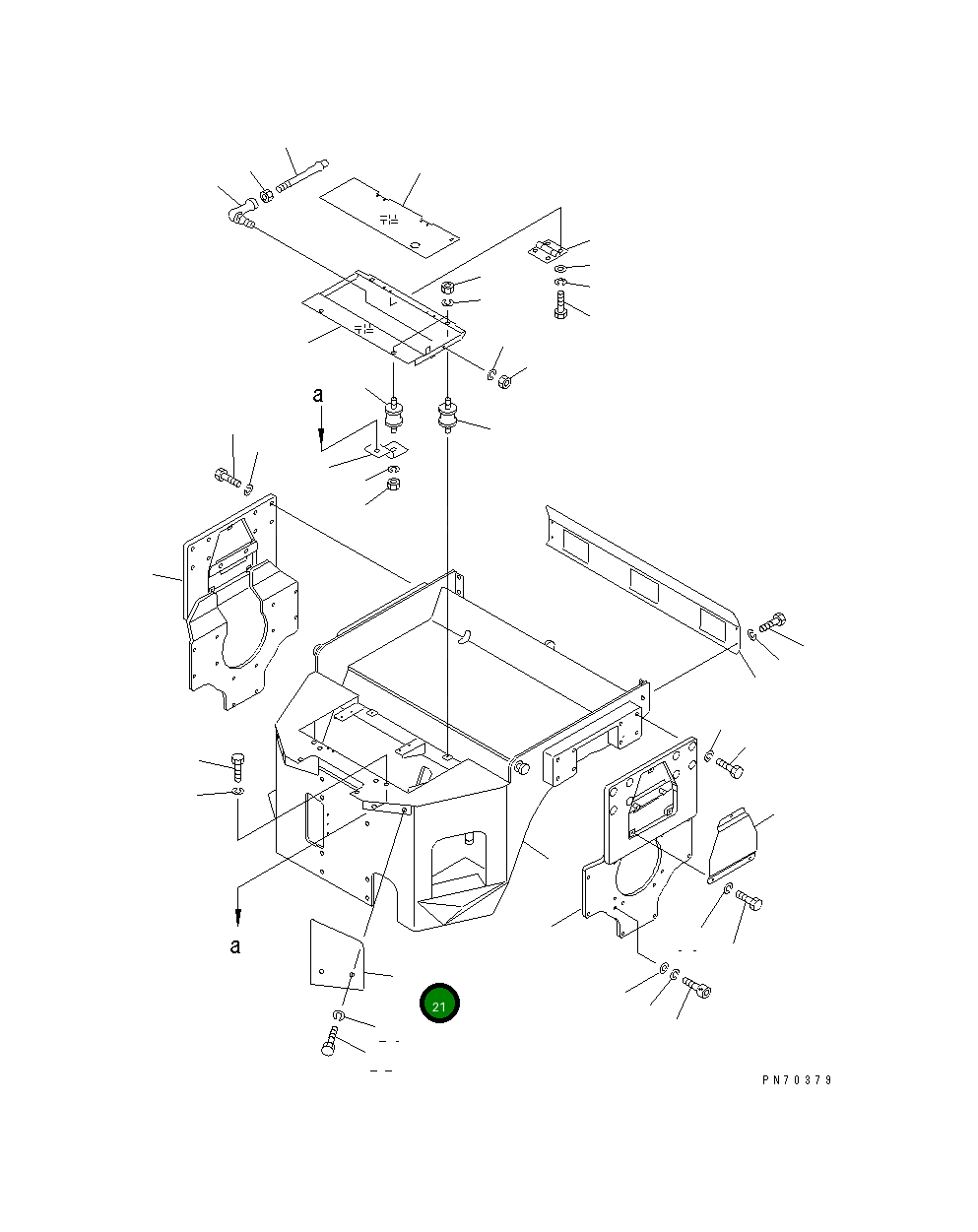 Крышка 258-10-33950  Komatsu