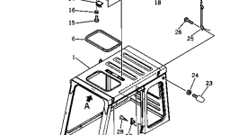 Крышка 205-54-66180 Komatsu