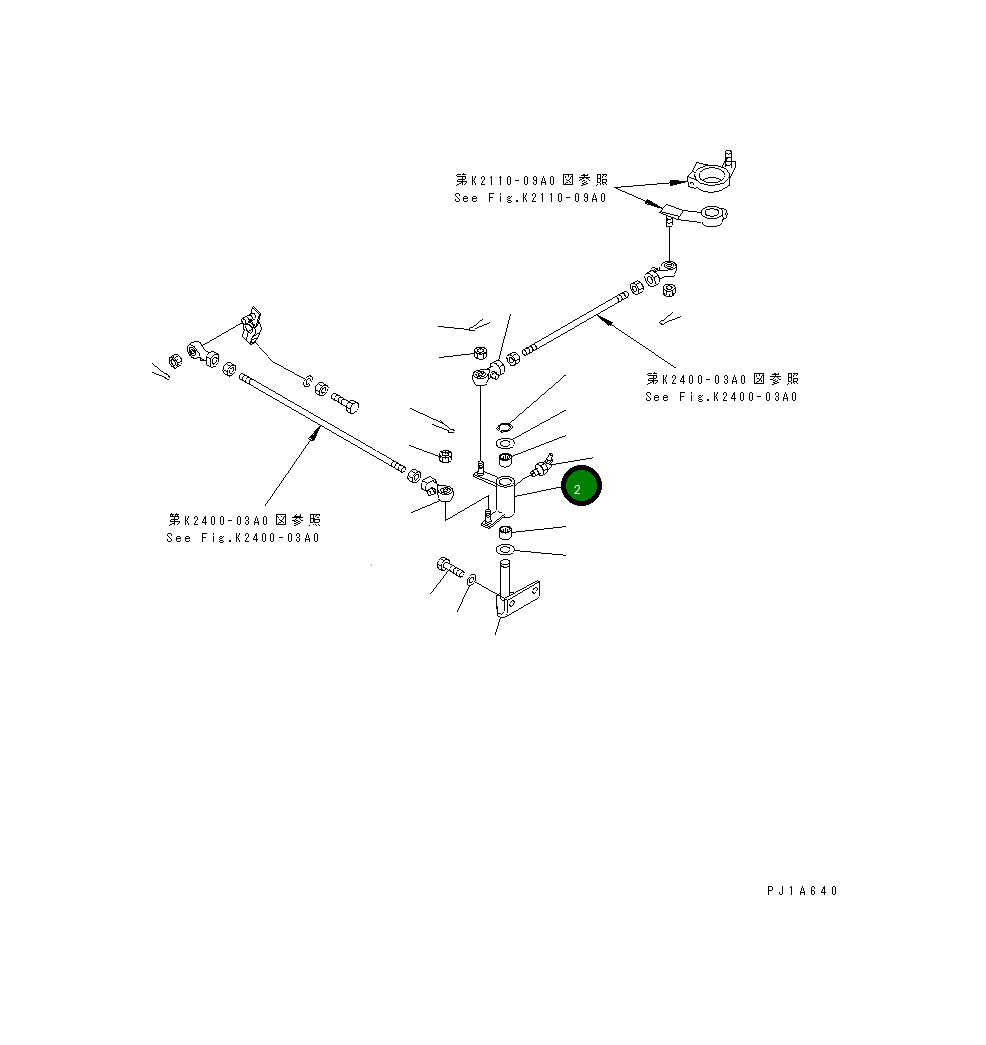 Рычаг 156-43-22130 Komatsu