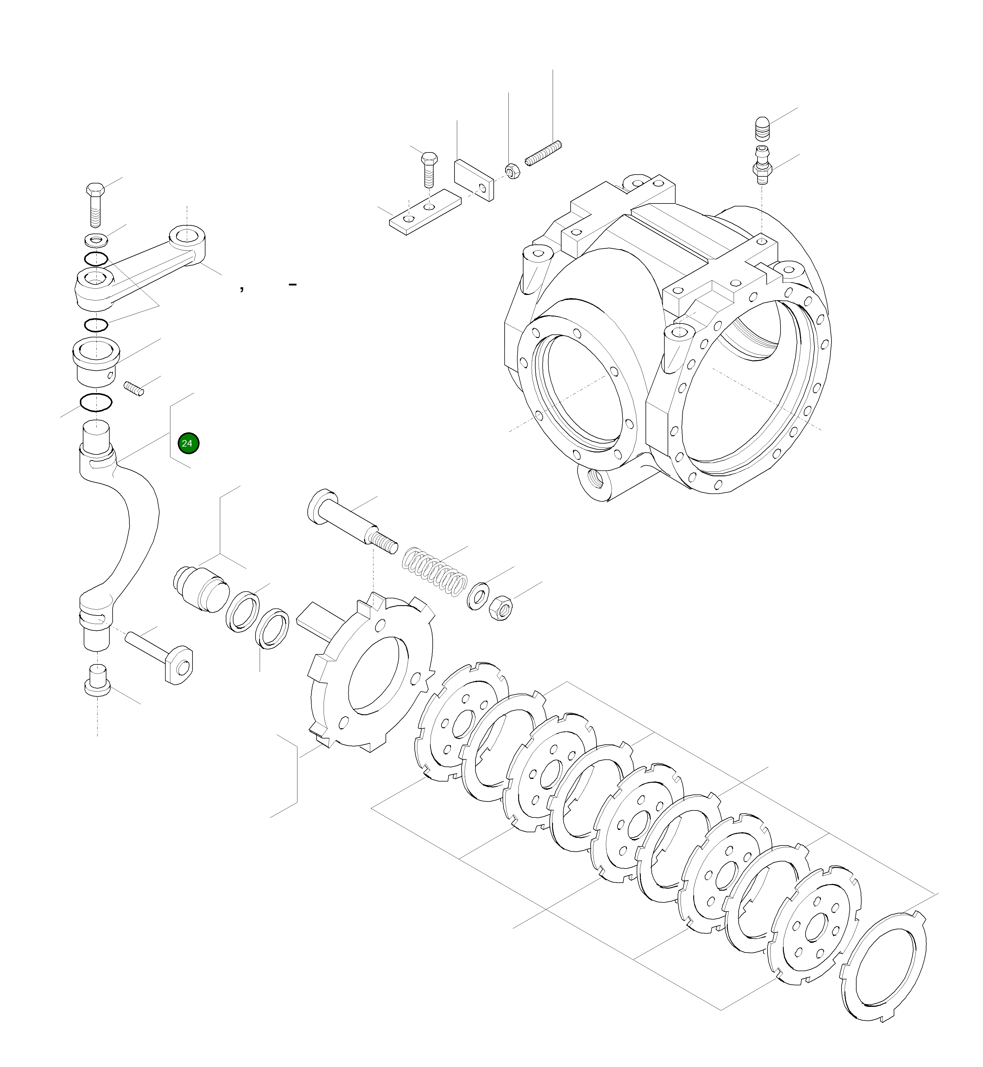 Рычаг 42U-23-H0P92 Komatsu