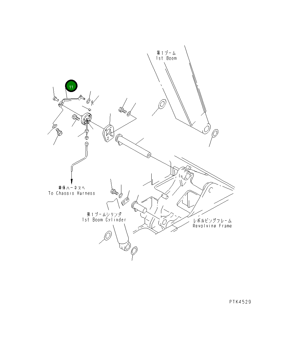 Рычаг 20U-70-21553 Komatsu