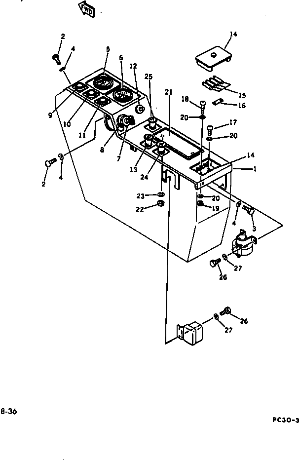 Крышка 20S-06-12120 Komatsu