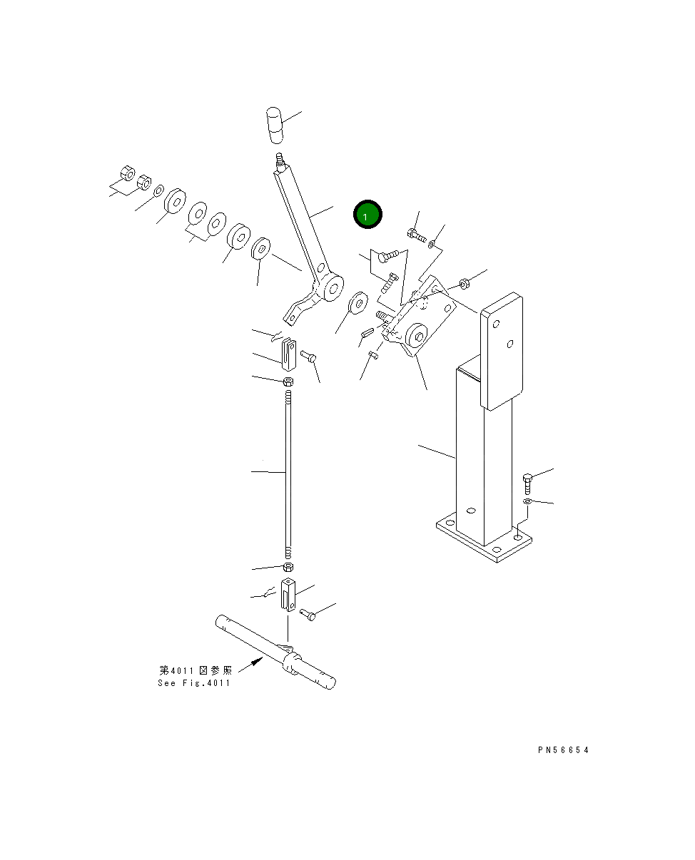 Рычаг 262-43-72170 Komatsu