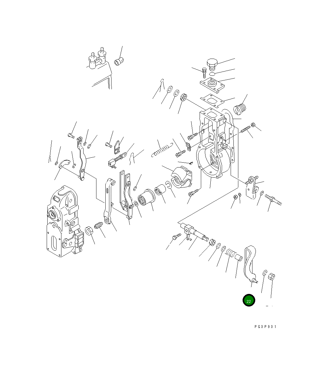 Рычаг DK154381-4320 Komatsu