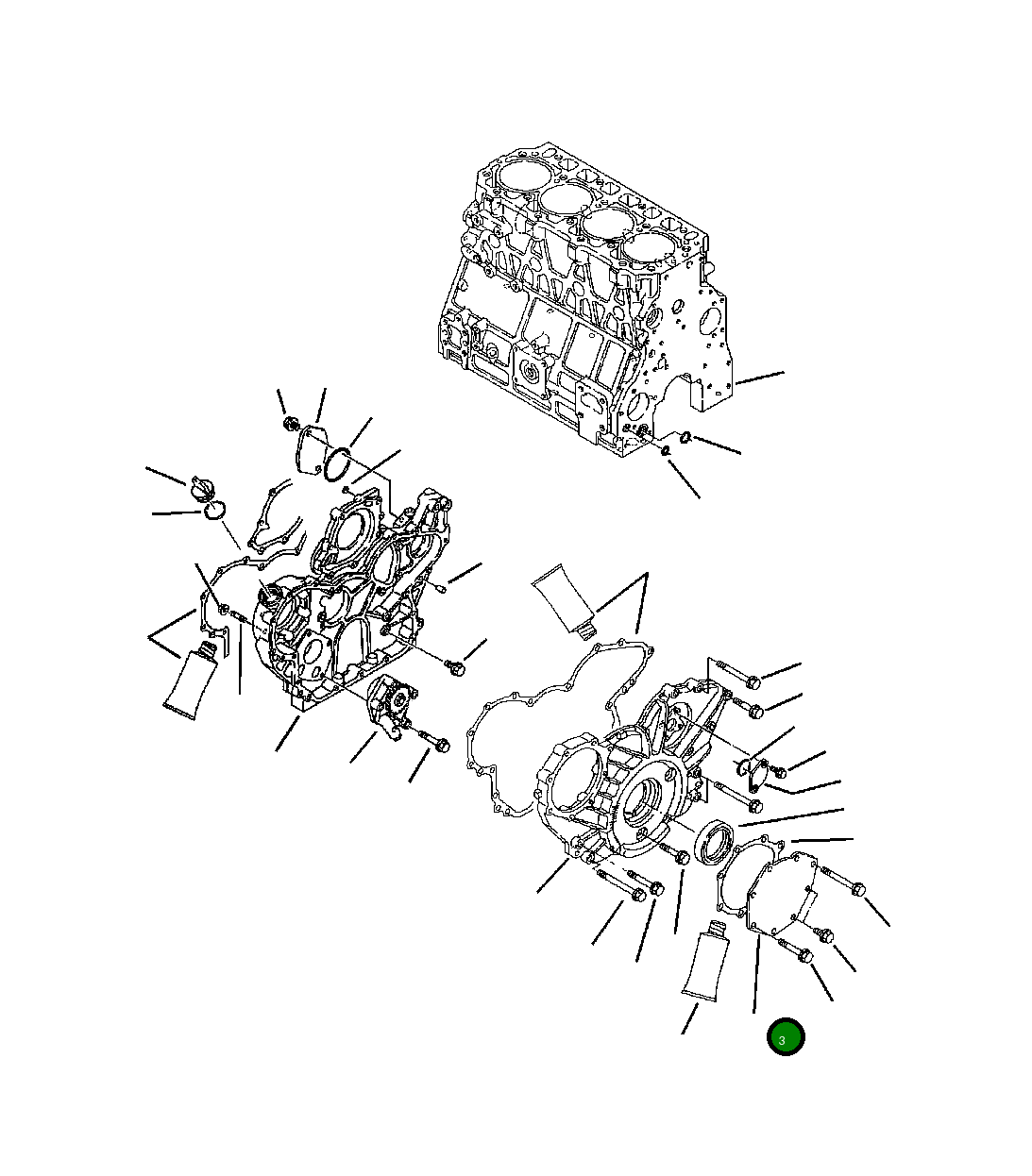 Крышка YM123900-01740 Komatsu