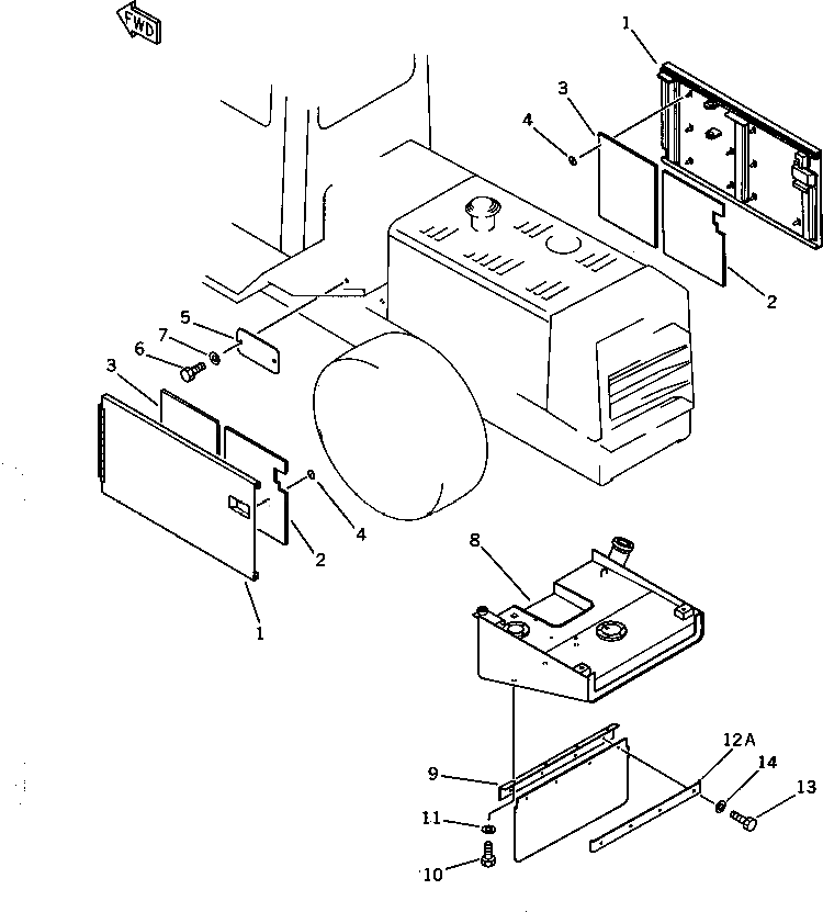 Крышка 419-Z90-1730  Komatsu