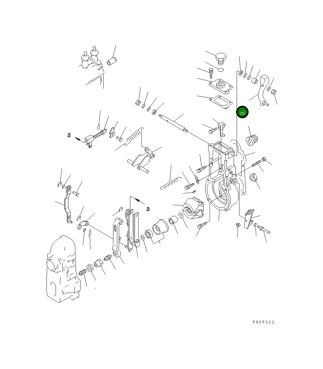 Рычаг DK154367-3120 Komatsu