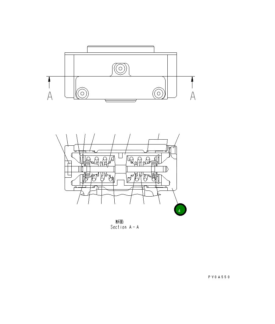 Крышка UC1100546979 Komatsu