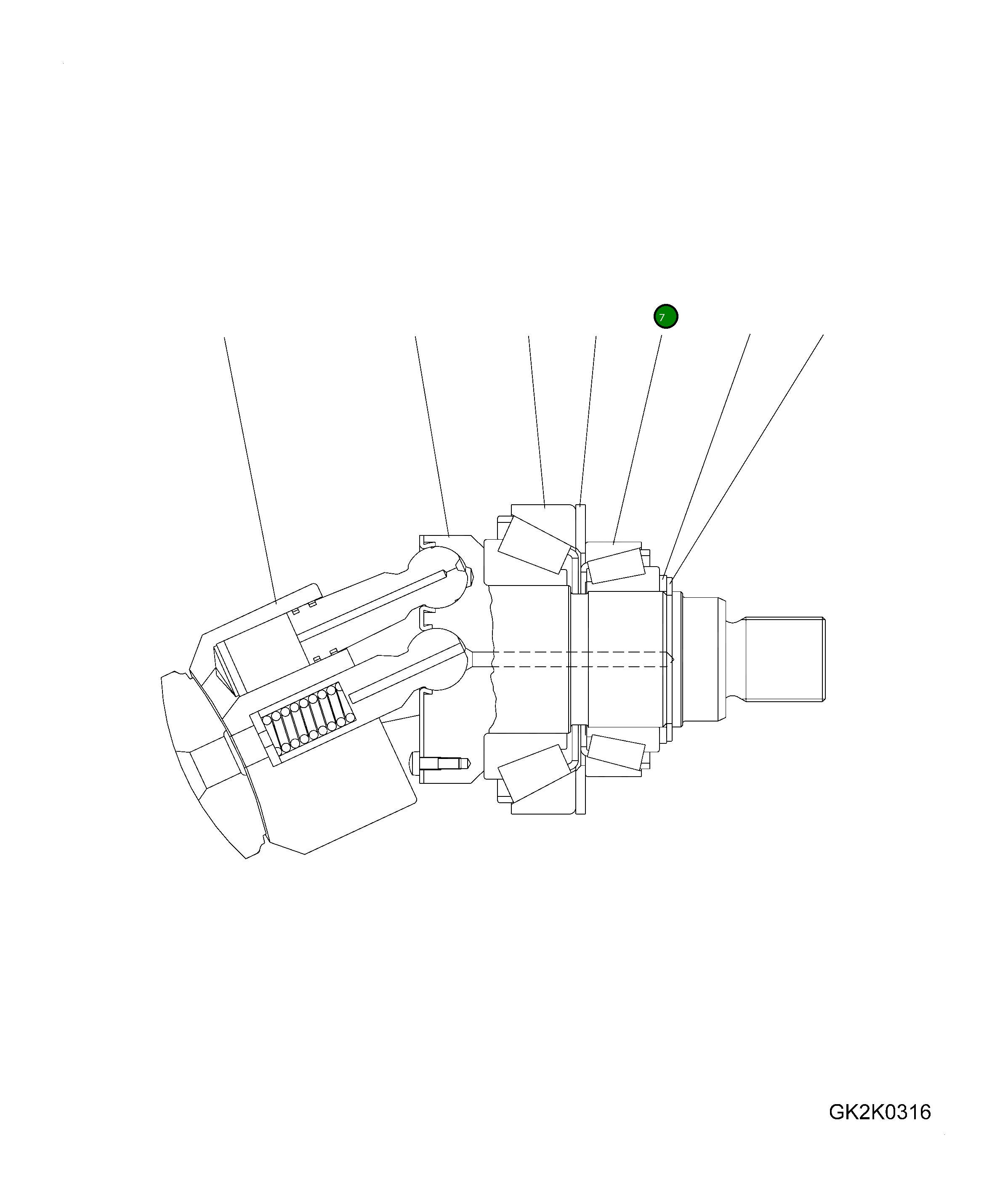 Подшипник 42R-17-H0R53 Komatsu