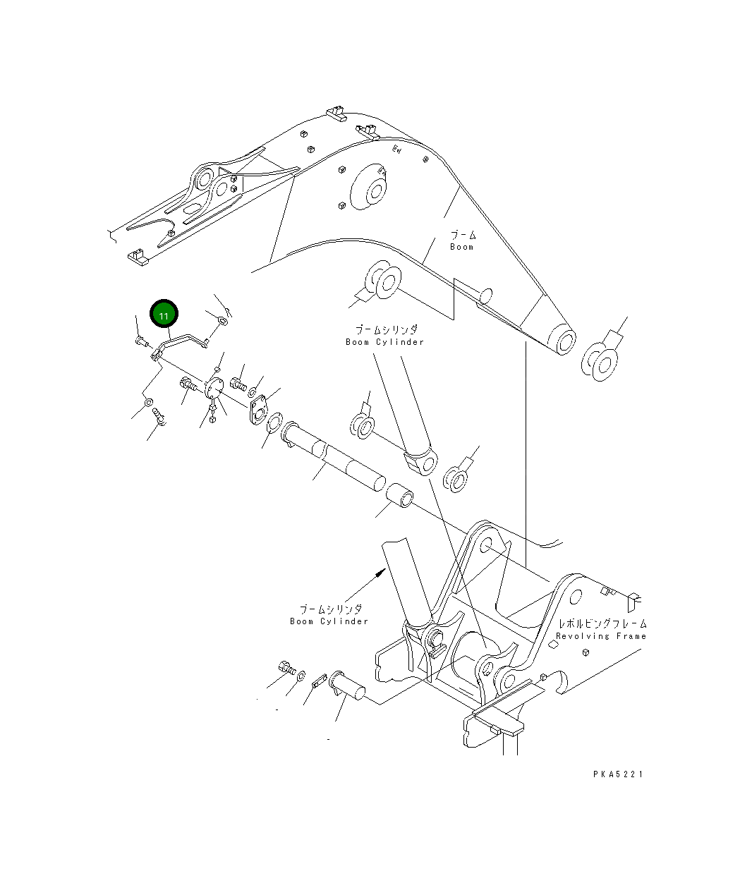 Рычаг 21Y-70-14211 Komatsu