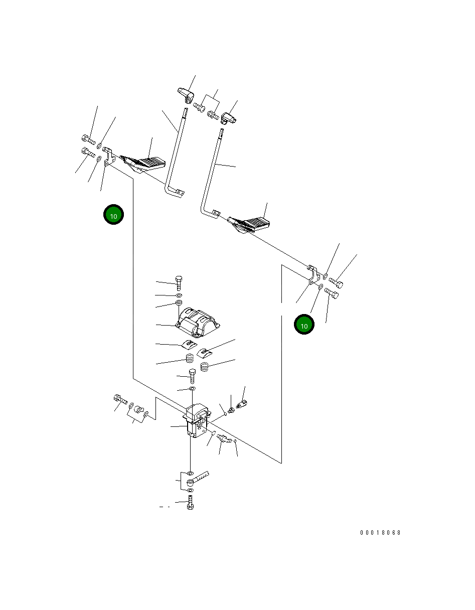 Рычаг 22U-43-21151 Komatsu