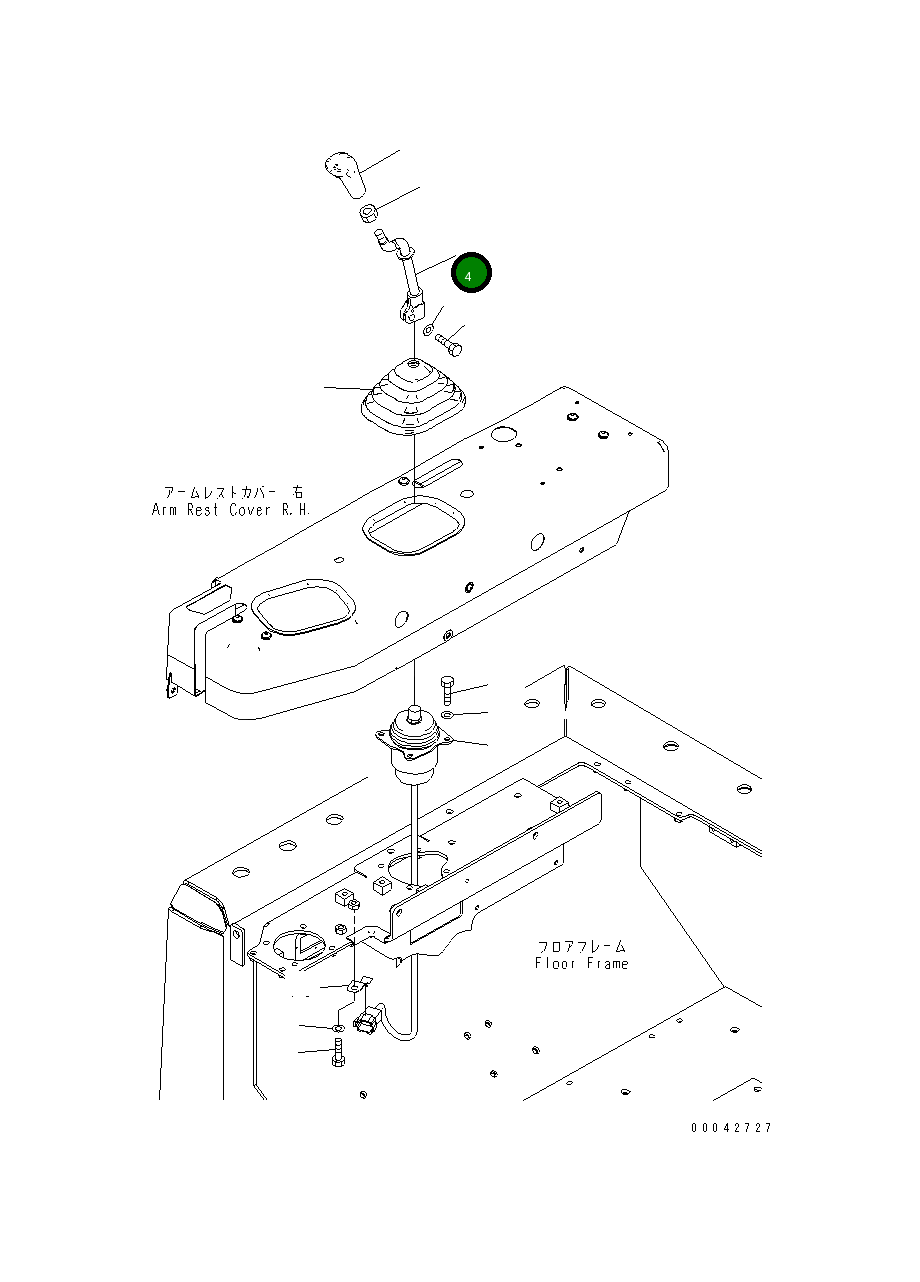 Рычаг 17A-43-42230 Komatsu