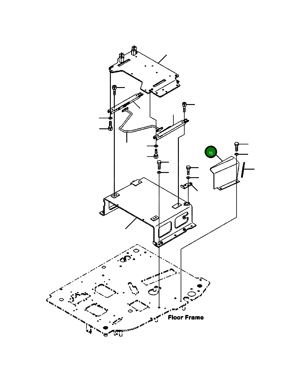 Крышка 21W-43-56130  Komatsu