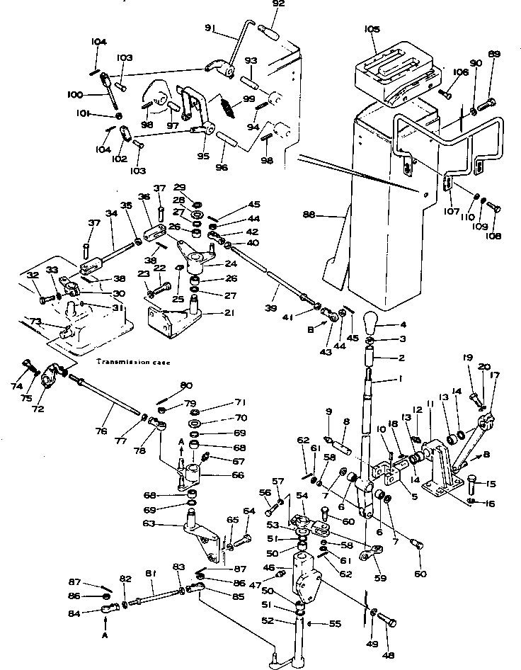 Рычаг 196-43-12130 Komatsu