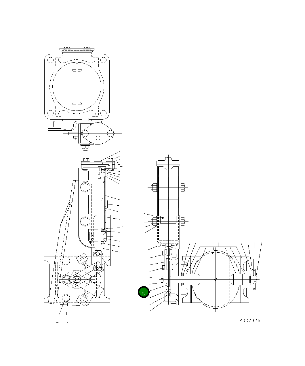 Рычаг JK281-21063 Komatsu