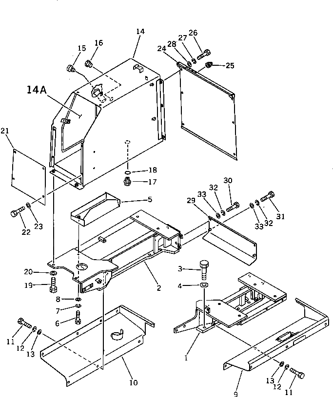 Крышка 113-54-49140 Komatsu