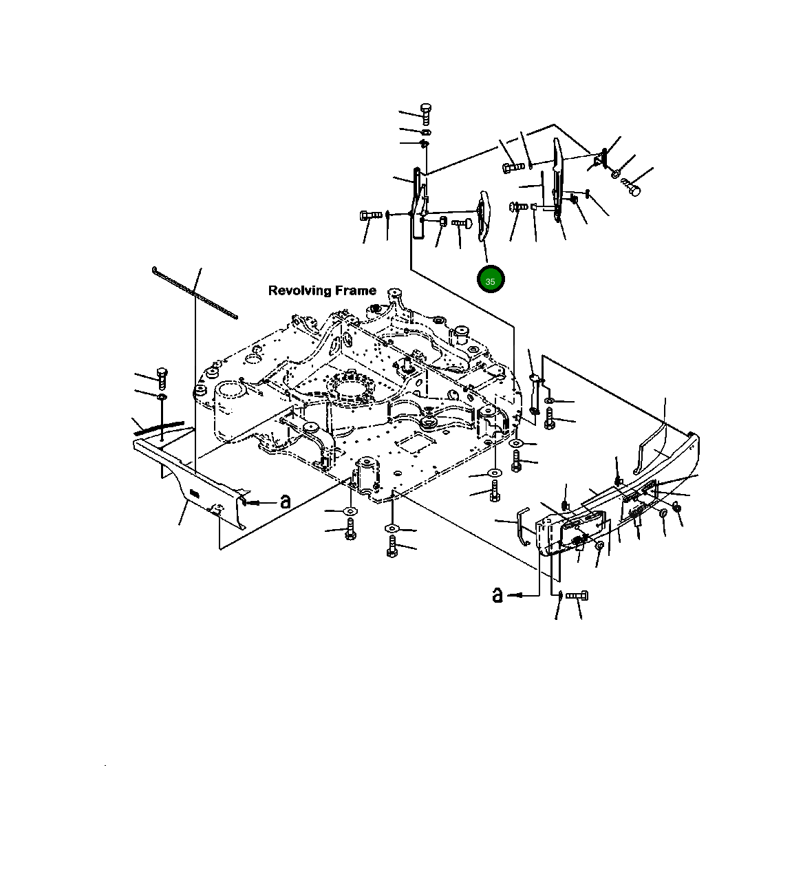 Крышка 22P-54-11171  Komatsu