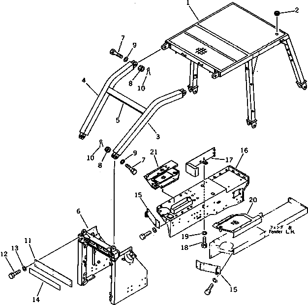Крышка 154-54-41161 Komatsu