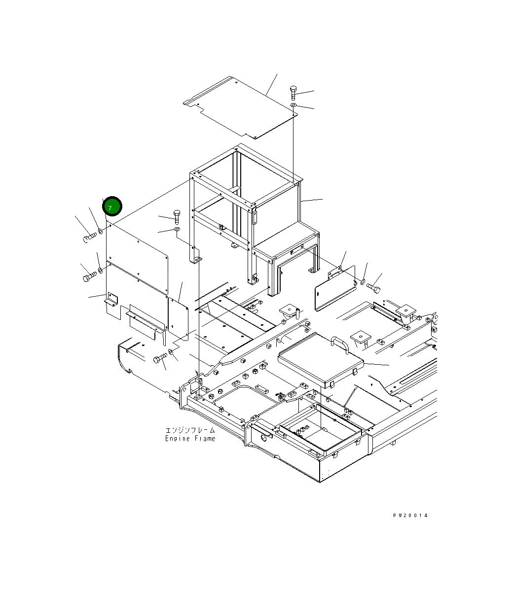Крышка 8298-54-1860 Komatsu
