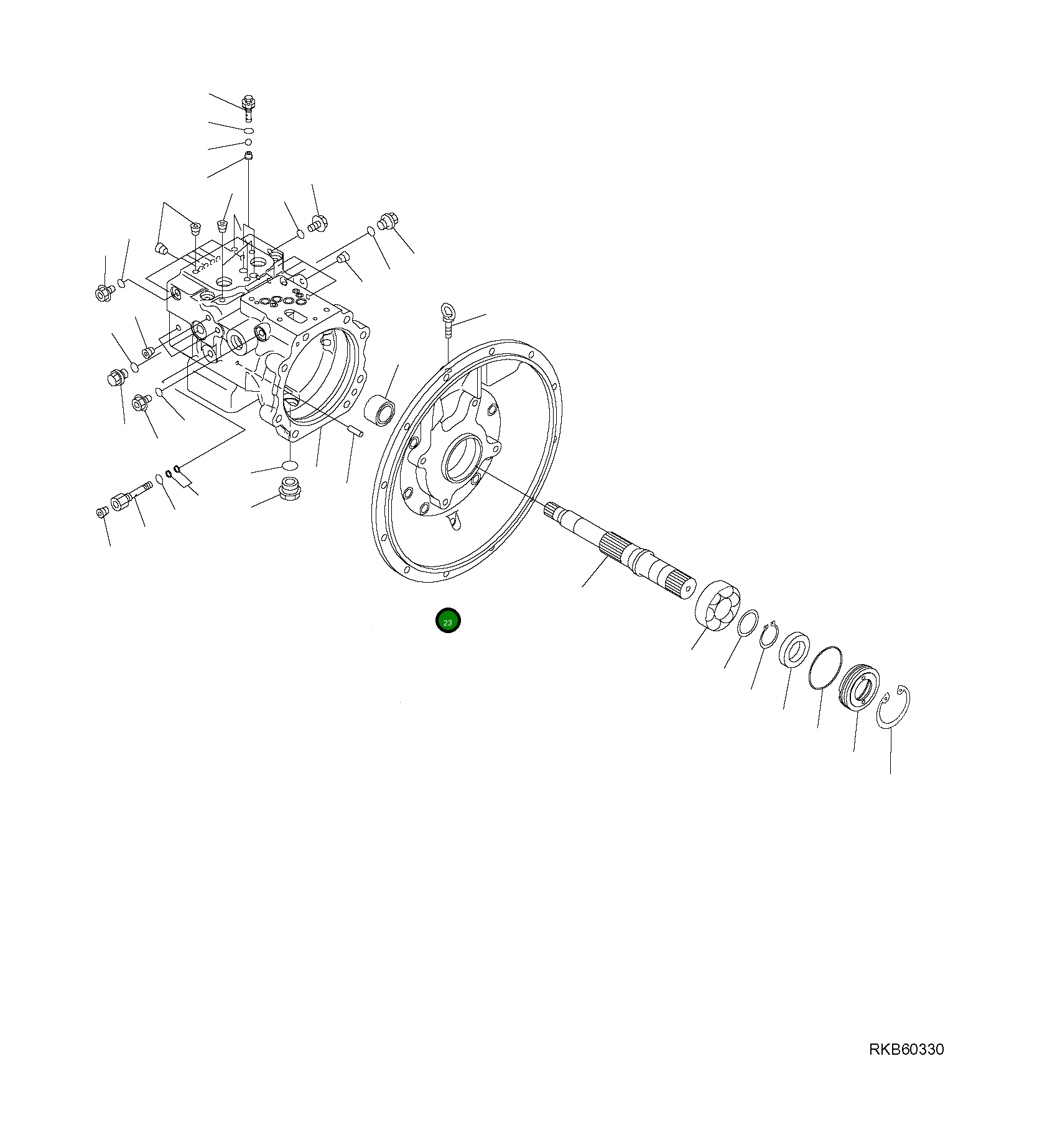 Подшипник 708-1W-22320 Komatsu