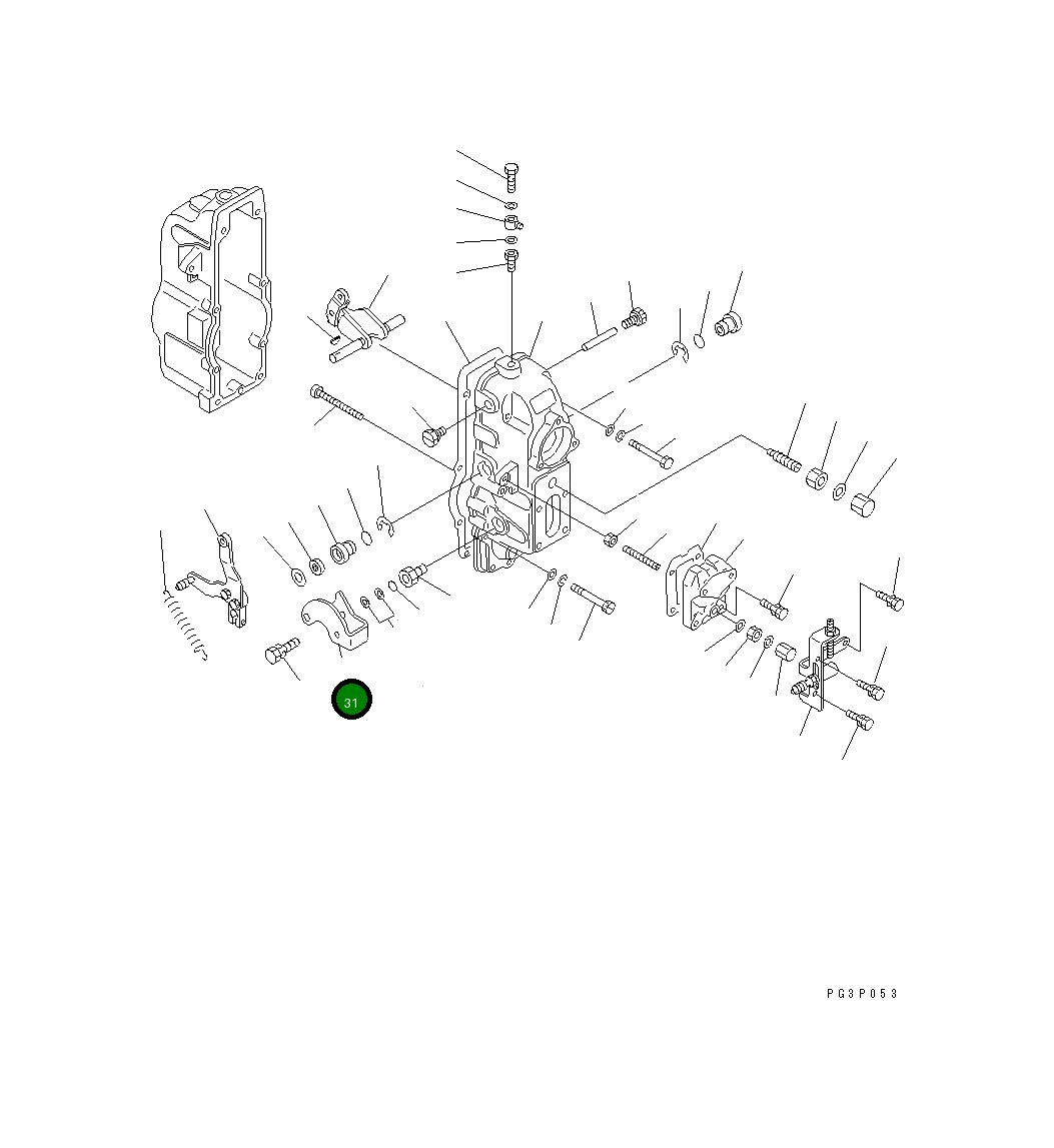Рычаг DK154365-4300 Komatsu
