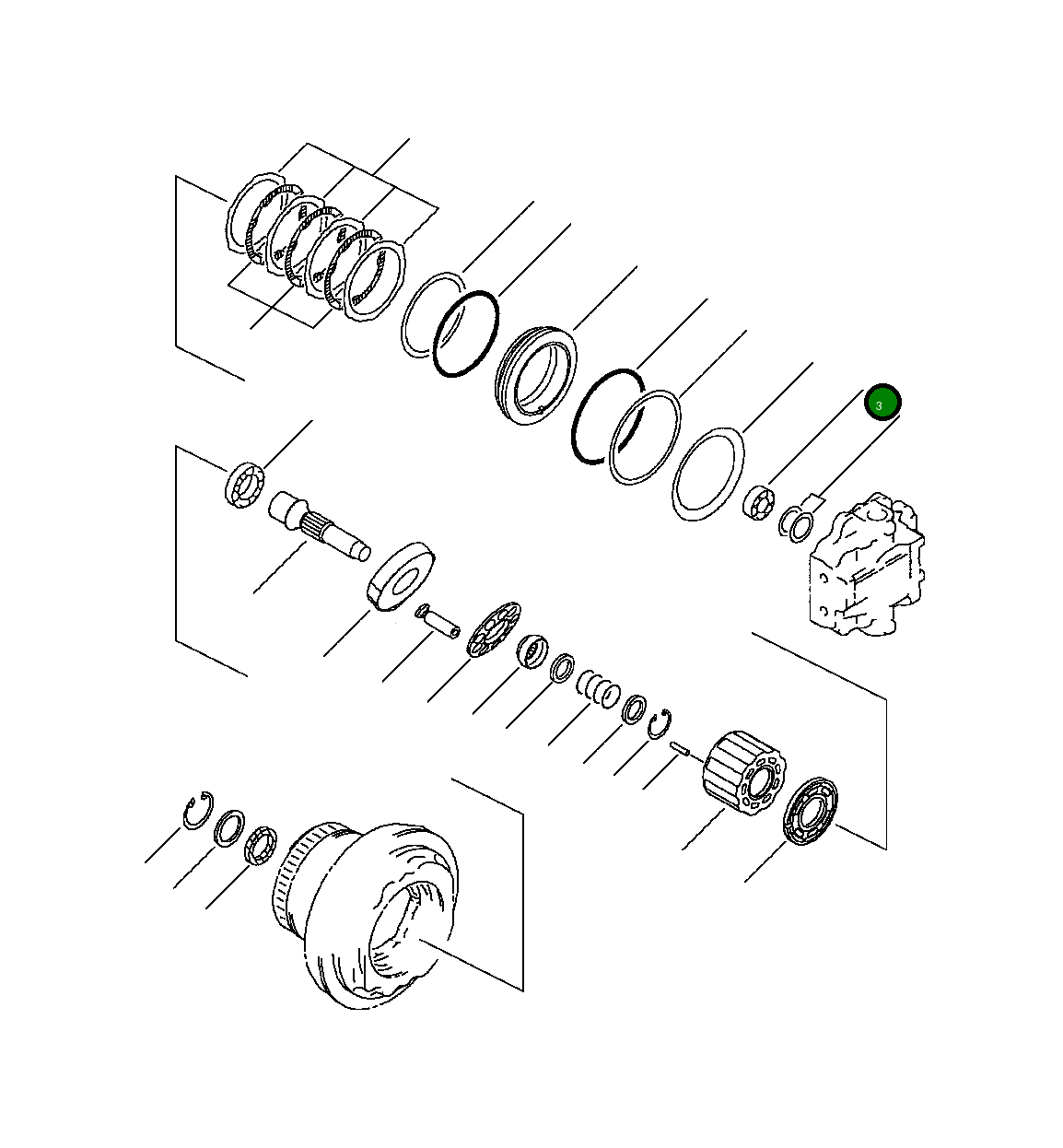 Подшипник 708-8H-32140 Komatsu