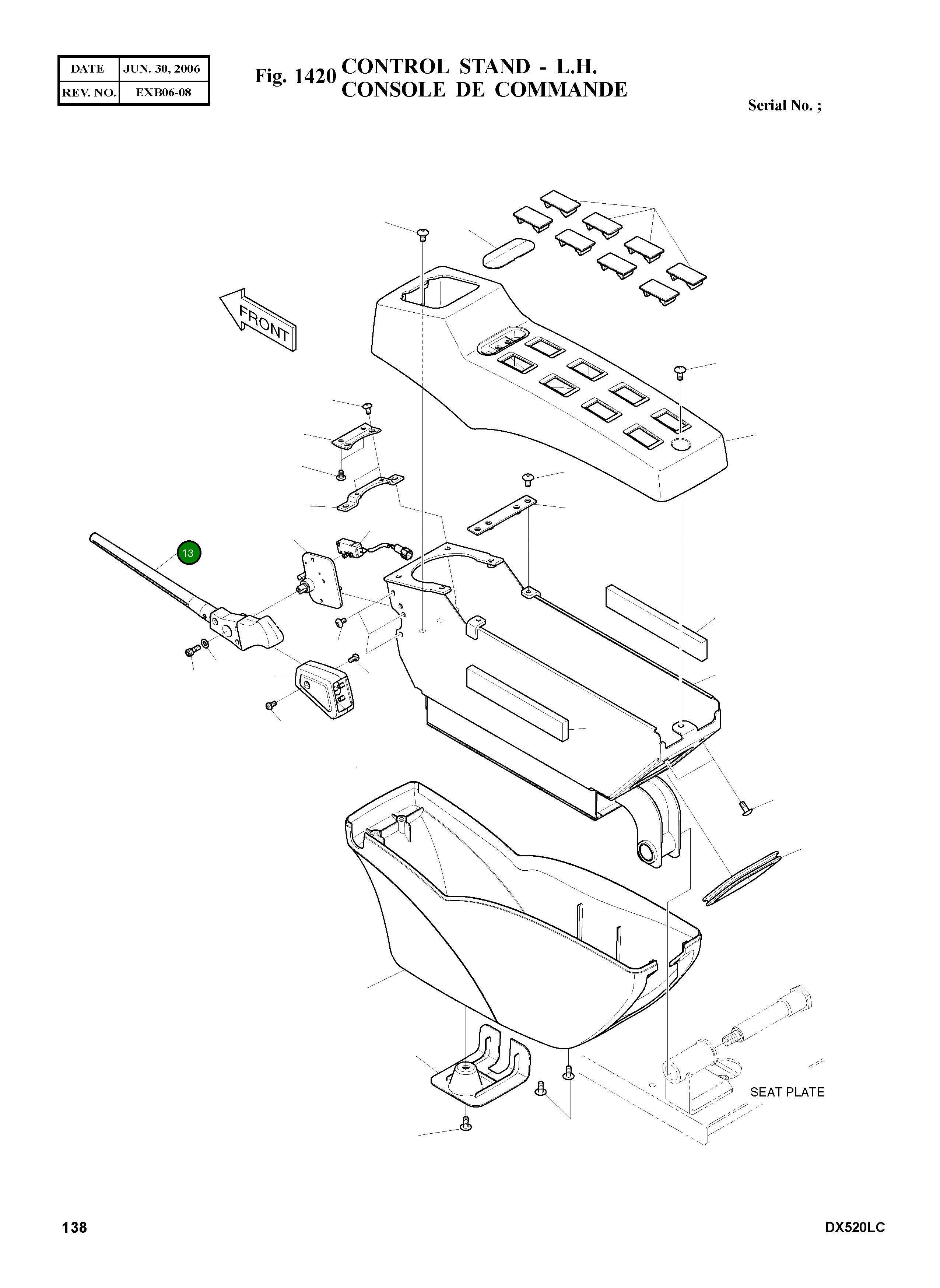Рычаг K1000840 Komatsu