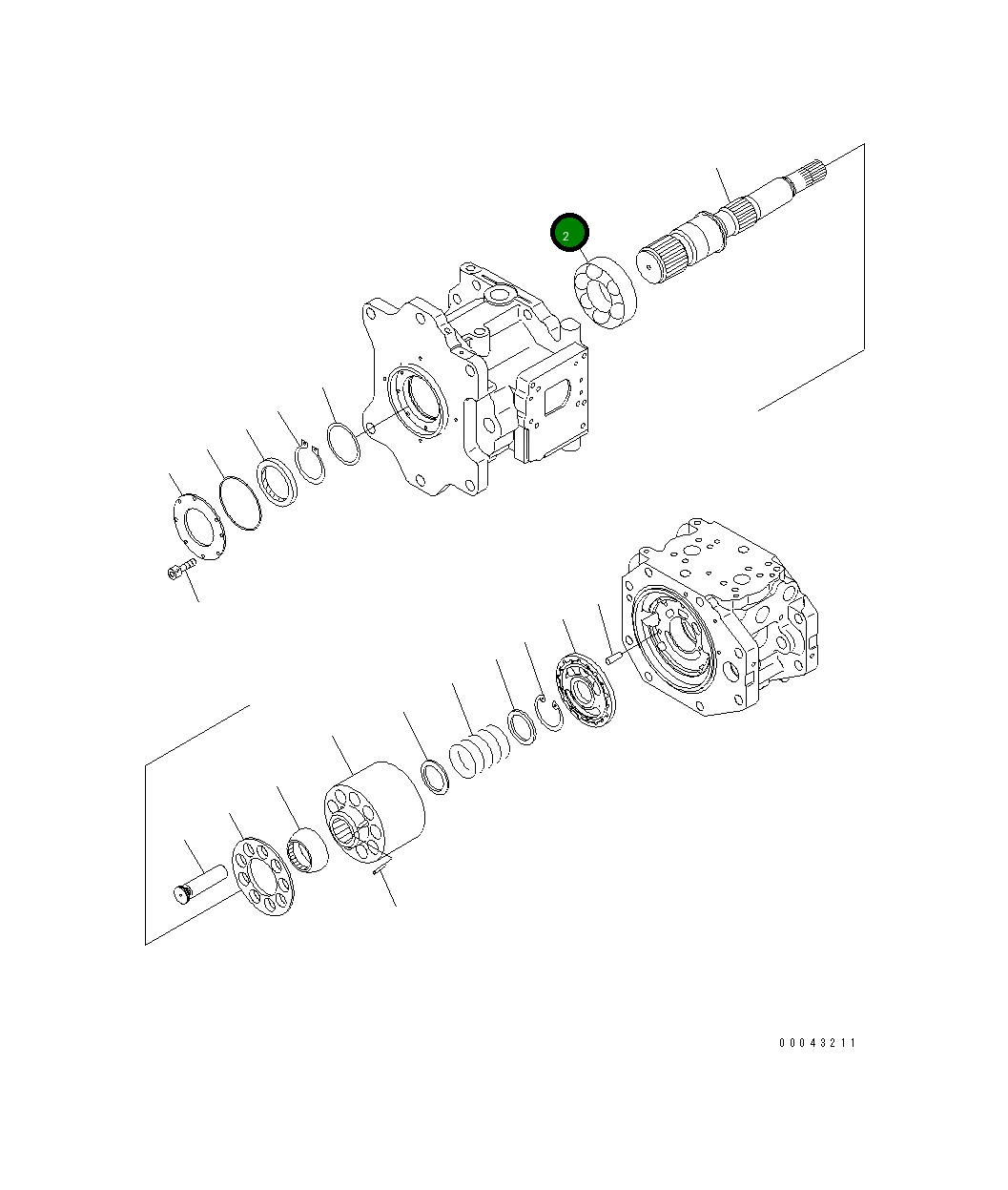 Подшипник 708-2K-12260 Komatsu