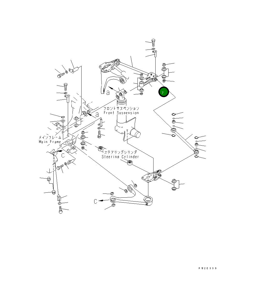 Рычаг 569-86-6K460 Komatsu
