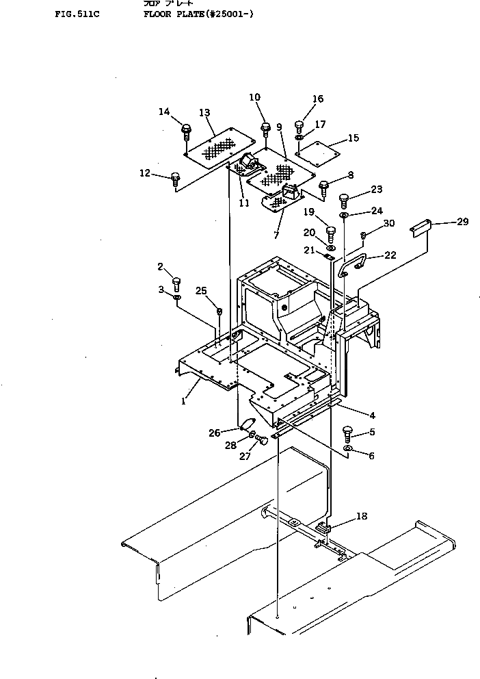 Крышка 195-54-23562 Komatsu