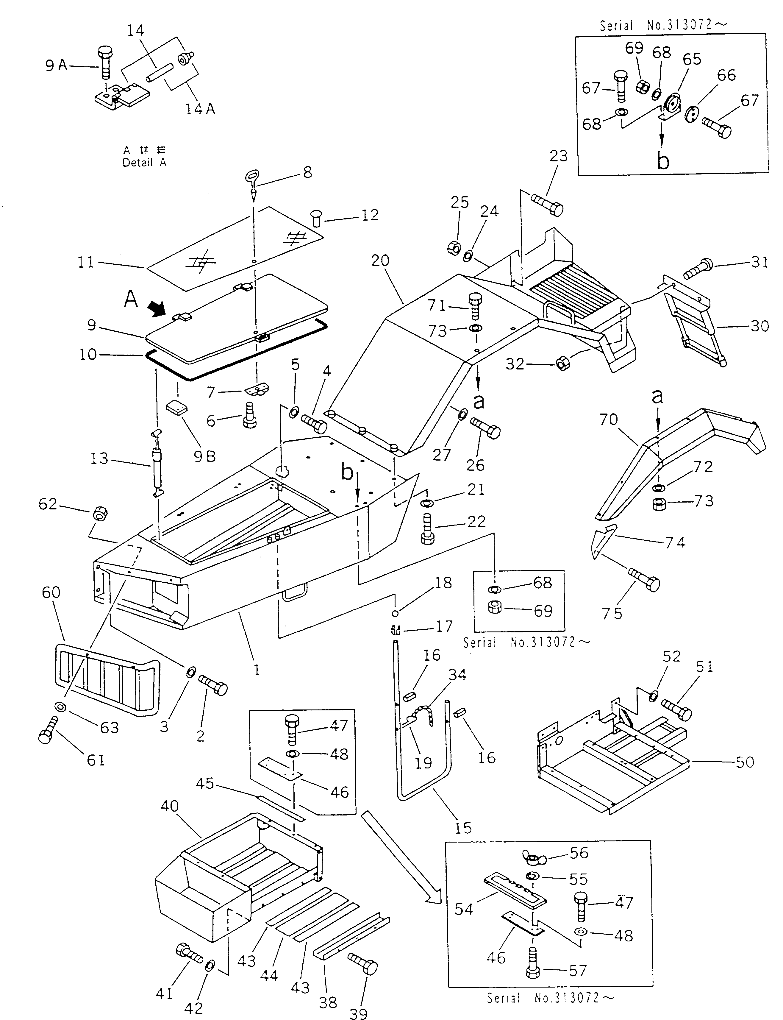 Крышка BW023063 Komatsu