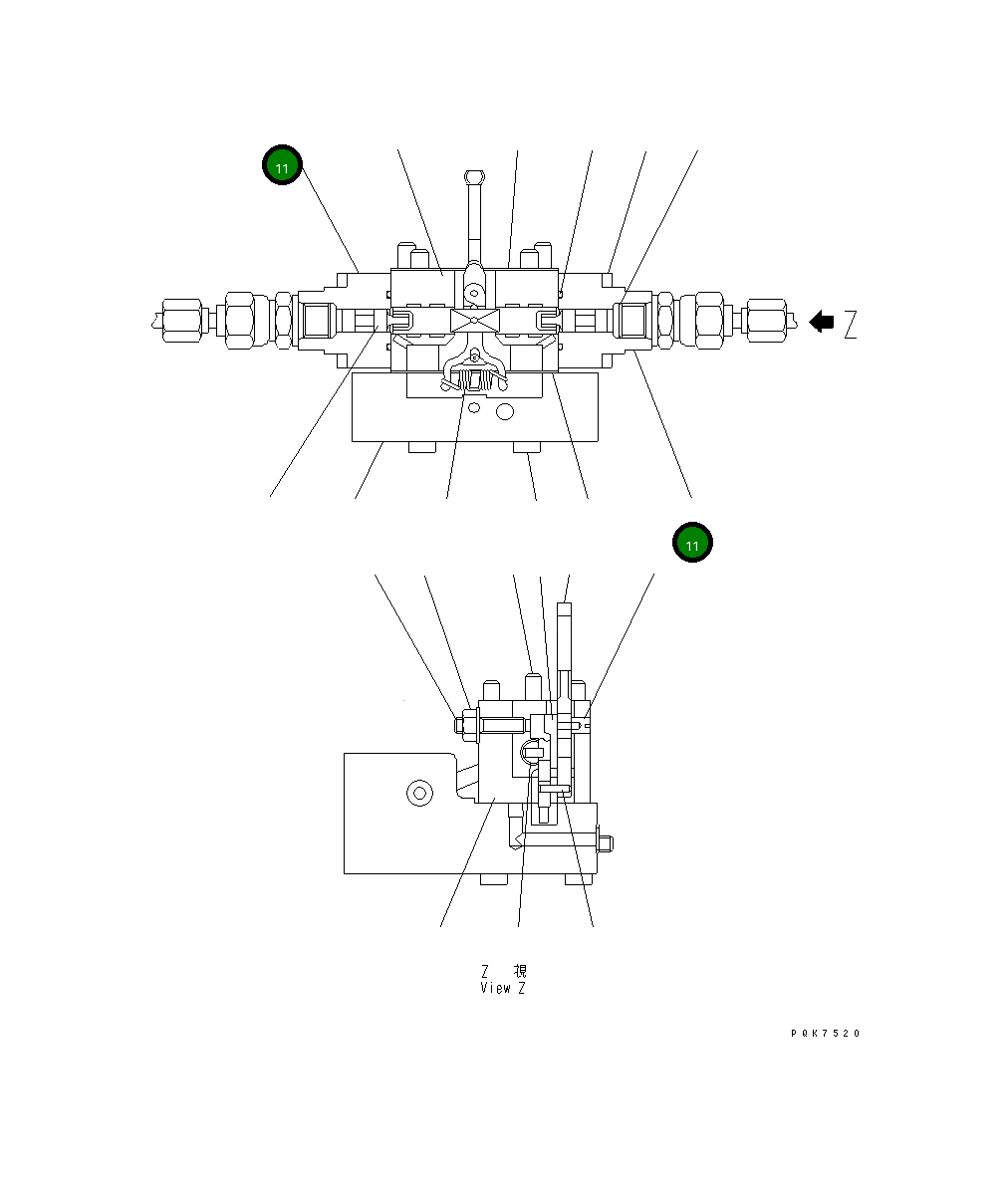 Крышка UC1100554209 Komatsu