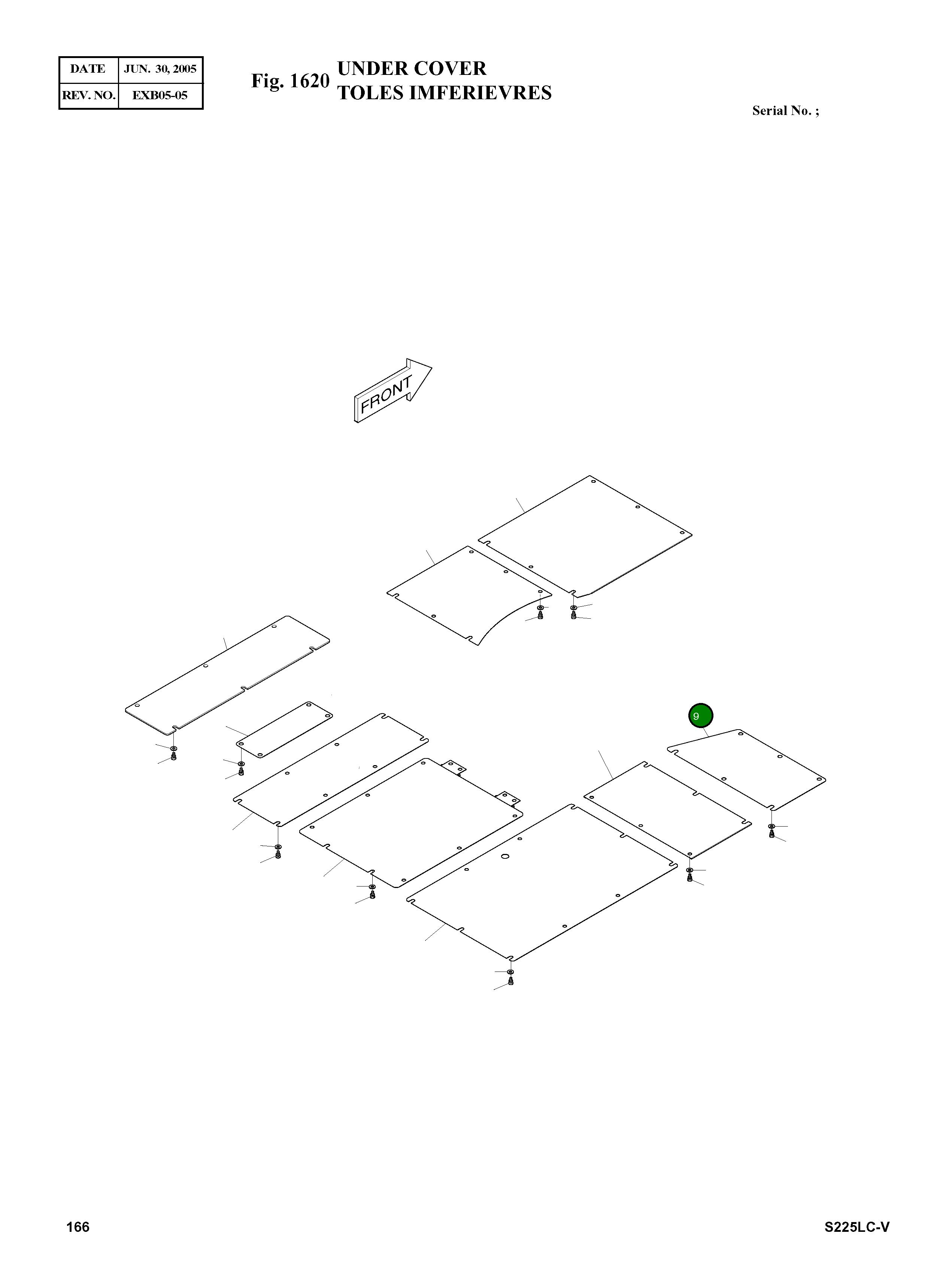 Крышка 621-03661  Komatsu